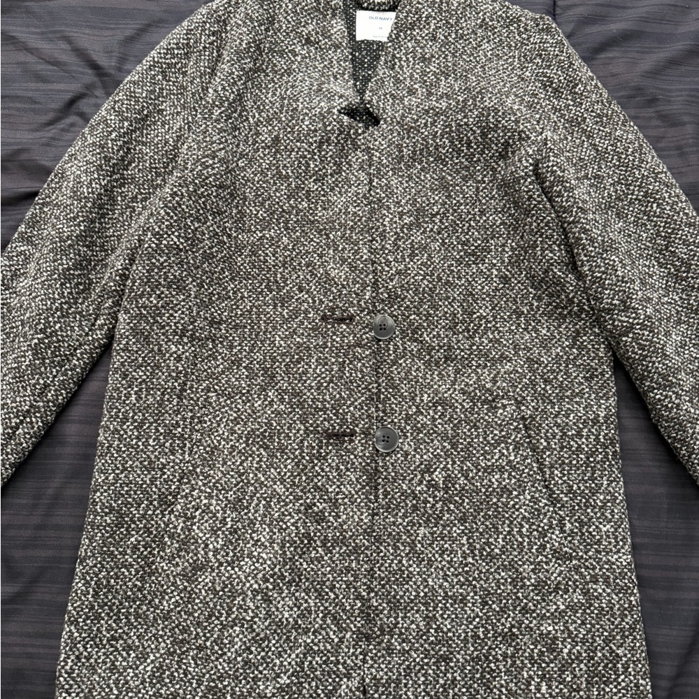 Chic Black and White Tweed Jacket